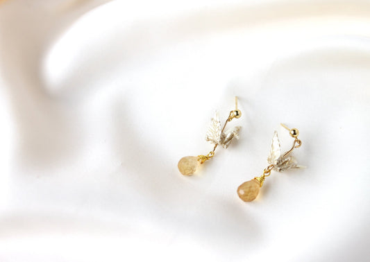 Crane Earrings - GOLD- 14k Gold Filled