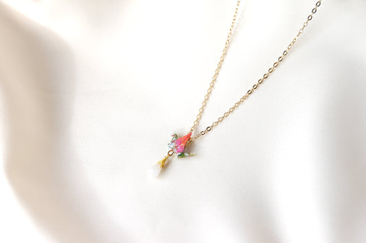 Crane Necklace - DAISY- 14K Gold Filled